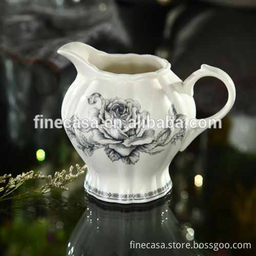 17 Pieces Elegant New Bone China Tea Set of Nocturne